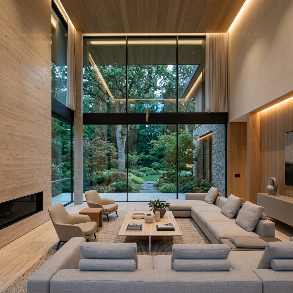 Luxury Residential Living Room Interior