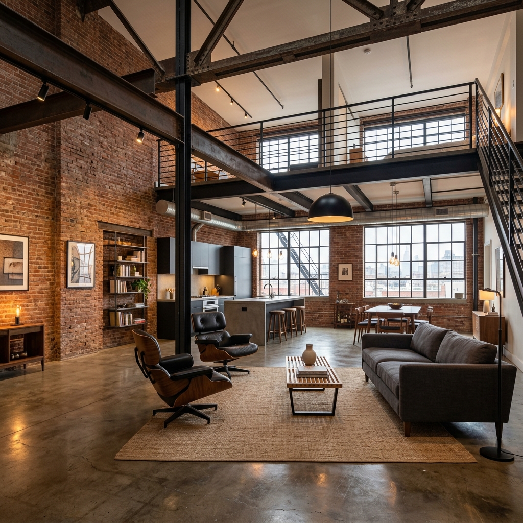 Converted Industrial Red-Brick Loft Conversion
